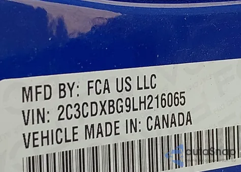 2020 Dodge Charger Sxt Rwd z USA, uszkodzony, nr VIN 2C3CDXBG9LH216065